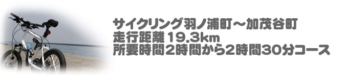 サイクリングIN那賀川 走行距離19.3km 所要時間2時間30分コース