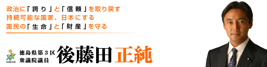 衆議院議員　後藤田　正純